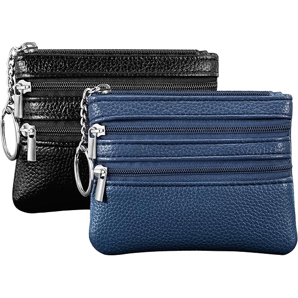 Andibro Mini Canvas Coin Purse, Portable Change Pouch with Zipper